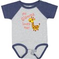 thumbnail image 3 of Inktastic My Glamma Loves Me Cute Giraffe Boys or Girls Baby Bodysuit, 3 of 5