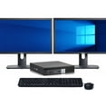 thumbnail image 1 of Restored Windows 11 Desktop Computer Dell 7060 Mini | Intel Hexa Core i5-8500T CPU | 8GB RAM | 1TB SSD | Dual 22" LCD's | Home or Office PC (Refurbished), 1 of 5