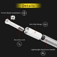 thumbnail image 2 of DIYSELF 1 Pcs Craft Knife with 11 Stainless Steel Blades Kit, 1 Steel 15MM Ruler (Silver), 2 of 5