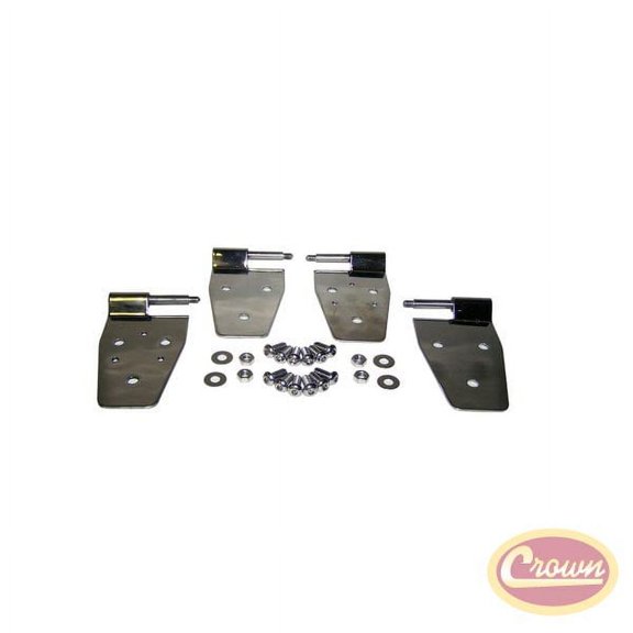 Crown Automotive RT34009 CASRT34009 97-06 TJ WRANGLER/87-95 YJ WRANGLER W/HALF DOORS W/PROVISIONS FOR MIRRORS DOOR HINGE SET