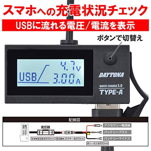Daytona USB PD3.0 Ladegerät & Voltmeter