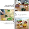 thumbnail image 3 of 1 Pce Filtre Inférieur Design Boîte de Rangement de Cuisine Bac à Légumes Boîte de Rangement pour Aliments avec Couvercle, 3 of 7