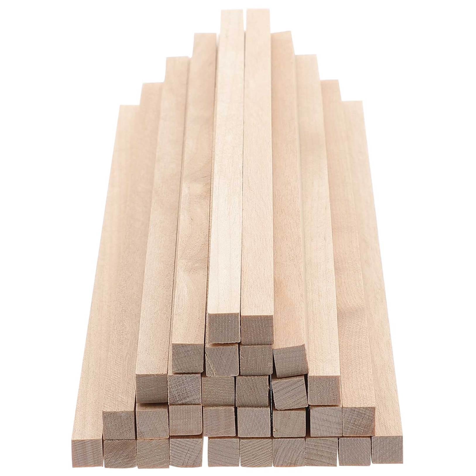 FESTFENDS 30Pcs Unfinished Wood Stick 1X1X11.8In for