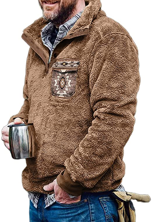 Casual Graphic Pullover Hoodie Khaki 