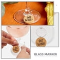 thumbnail image 4 of FENGGUIQU Drinking Glass Markers Khaki Synthetic Material 18Pcs DIY Marking, 4 of 6