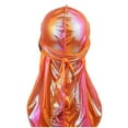 thumbnail image 3 of Purcolt Mens Metallic Du rag Cap Silky Satin Durag Headwrap Long Tail Turban Do Rags Cover Hat Headwear for All Hair Types, 3 of 3