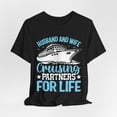 thumbnail image 3 of Unisex Husband and Wife Cruising Partners For Life Cotton Cruise Shirt, 3 of 10