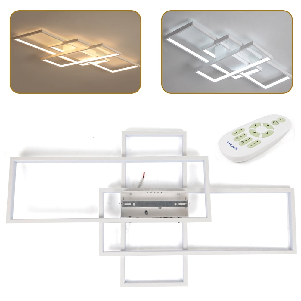 Wildnix Modern Ceiling Lights, Adjustable Brightness and Color Temperature, Remote Control, 32.8ft Range