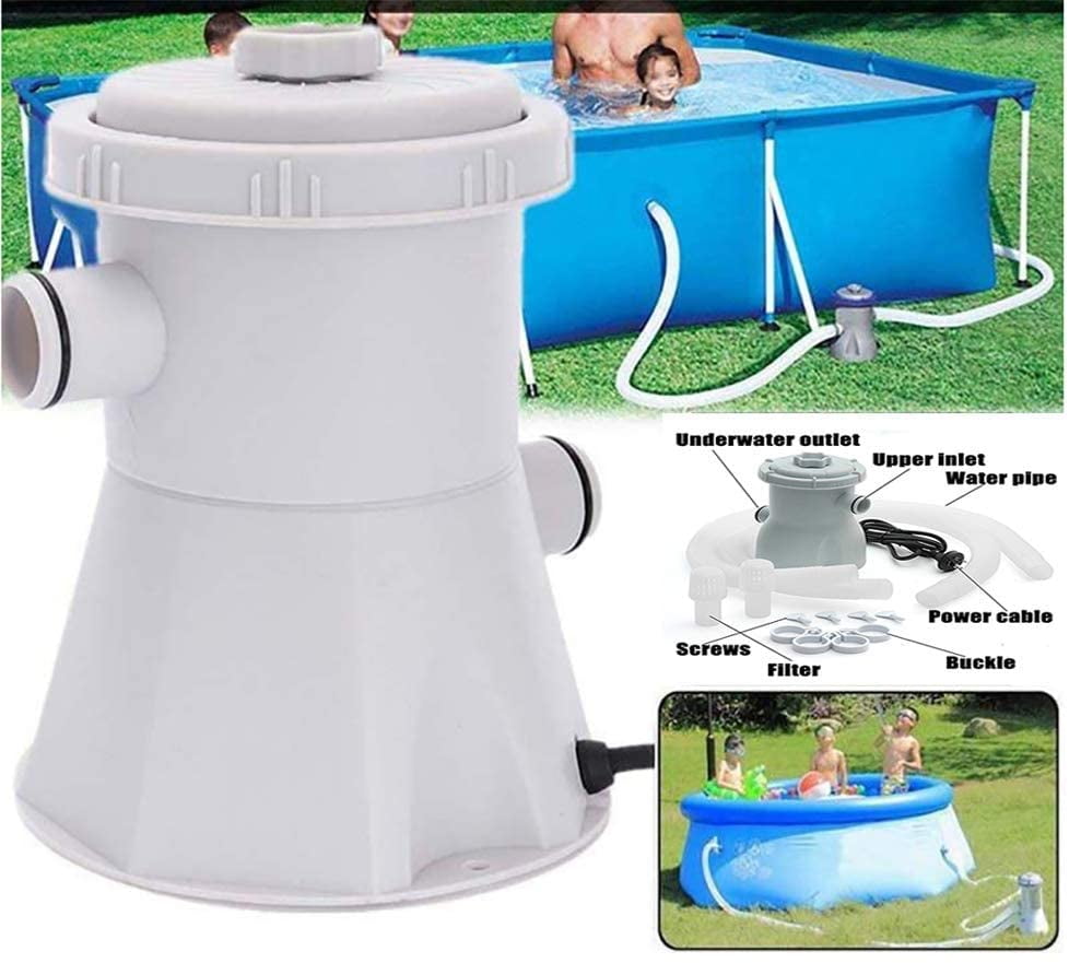 Pool Pumps Above Ground,Electric Swimming Pool Filter Pump for Above Ground Pools Cleaning Tool+Filter Cartridge cocotv Cartridge Pool Filters Pump