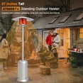 thumbnail image 4 of HZWDD 47000 BTU Outdoor Propane Patio Heater with Portable Wheels, 88 inch Standing Gas Outside Heater Stainless Steel Burner Commercial & Residential, 4 of 7