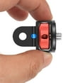thumbnail image 4 of Aluminum Alloy  Two-card Slot 1/4 inch Screw Tripod Adapter 360Rotating Mount Holder For Gopro For Insta360 Spare Part Accessory, 4 of 8