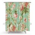 thumbnail image 6 of Floral Polyester Shower Curtain Bathroom Accessory 60x72 Inch Modern Waterproof Shower Curtains Waterproof Fabric Winter Shower Curtain, 6 of 10