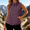 thumbnail image 2 of Miaoju Women's Lightweight Running Vest Outerwear with Pockets, Windproof Sleeveless Jacket for Golf Hiking Travel, 2 of 9