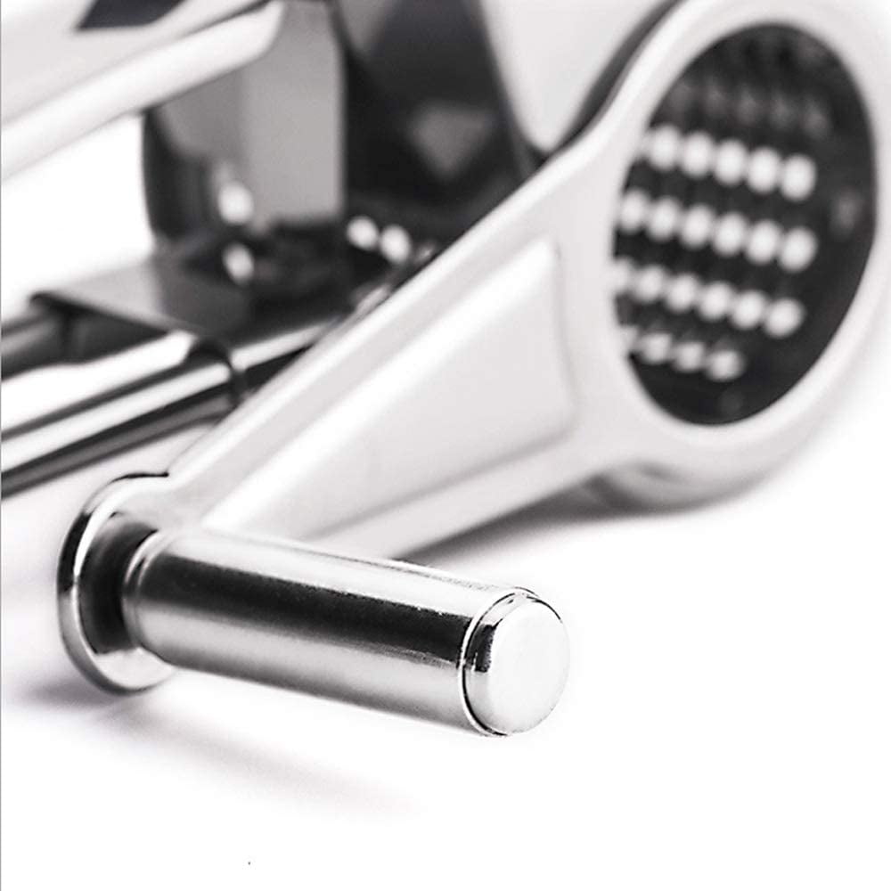 Râpe à Fromage Manuelle Avec 3 Tambours Inox - Professionnelle, Lave-vaisselle, Pour Parmesan, Noix - 4