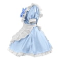 thumbnail image 4 of FASHOFT Women's Cute Maid Halloween Costumes Cosplay Outfit Japanese Anime Theme Party Stage Performance Fancy Dress Up Halloween Costume L, 4 of 5
