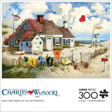 Buffalo Games - Charles Wysocki - Rootbeer Break at the Butterfields - 300 Piece Jigsaw Puzzle