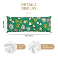 thumbnail image 2 of Body Pillow Cover - Soft Body Pillow Pillowcase, Flying Bees A Breathable Long Body Pillow Case Cover with Invisible Zipper 20x60in, 2 of 5