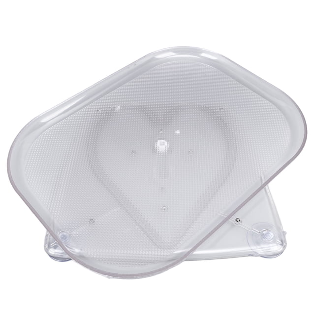Refrigerador Lazy Susan, Bandeja Transparente Giratoria Antideslizante De 360 grados, Organizador De Refrigerador Giratorio Rectangular Y Bandeja De Almacenamiento Para