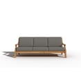 thumbnail image 6 of Adrien 4-Piece Teak Outdoor Patio Deep Seating Set with Charcoal Cushions, 6 of 9