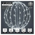 thumbnail image 2 of LED Light Ball 16 Inch - Cool White Holiday Decor - Indoor/Outdoor Sphere Lights - Foldable Frame Christmas Lighting, 2 of 9