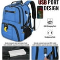 thumbnail image 5 of Yorepek Extra Large Travel Backpack for Men Women, Airline Approved Business Laptop Computer School Bag with USB Port and Luggage Strap, 30L, 5 of 10