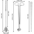thumbnail image 2 of Juego de accesorios para velas 3 en 1, cortador de mechas para velas, apagador de velas, cucharón de mechas, kit de cuidado de velas con recortador de mechas, cucharón de mechas para velas y vela, 2 of 5