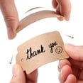 thumbnail image 4 of 100 Uds. Etiquetas de regalo de papel Kraft, cordel, etiquetas para bolsas de regalo en blanco, etiquetas de precio, ondulación de agua marrón, 4,5x9,5 cm, 4 of 5