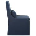thumbnail image 5 of Uttermost Coley Farmhouse Style Wood and Fabric Armless Chair in Blue, 5 of 7