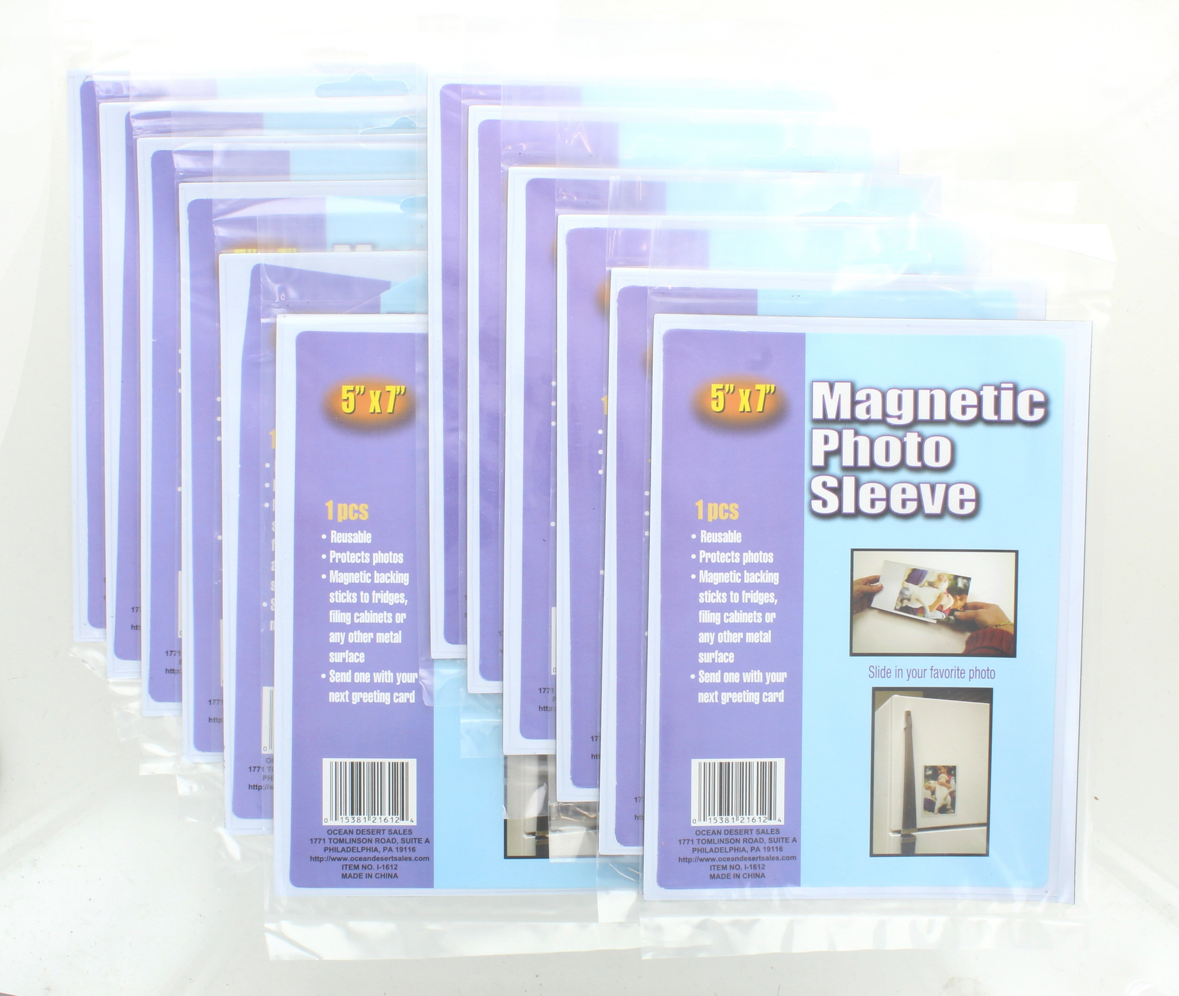 5" x 7" Photo Sleeves Insert Picture Reusable Holder Lot of 12