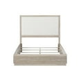 thumbnail image 3 of Panama Jack Boca Grande Modern Wood King Panel Upholstered Platform Bed in Oak, 3 of 6