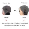 thumbnail image 4 of Yanonmyfd Straight Lace Front Wigs Human Hair 180% Density 13x4 HD Transparent Glueless Lace Frontal Human Hair Wigs for Women Pre Plucked Perruque Femme Humain Naturel (18in, Natural Black), 4 of 28