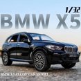 thumbnail image 1 of 1:32 BMW X5 SUV Alloy Car Model Diecasts Metal Toy Vehicles Car Model High Simulation Collection Sound Light Childrens Toy Gift, 1 of 6