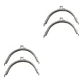 thumbnail image 4 of Guardoinrt 2pcs Go-to Accessory For DIY Crafts Metal Frame Kiss Clasp Lock Exquisite silver 15CM 2Set, 4 of 6