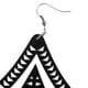 thumbnail image 5 of Pendientes grandes de acrílico punk rock grandes pendientes huecos Negro Salvador Pendientes pendientes, 5 of 6