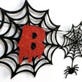 thumbnail image 4 of 9.84FT Halloween Banner Glitter Letter Spider Web Hanging Banner Party Banner, 4 of 10
