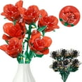 thumbnail image 3 of QOQ Rose Flowers Bouquet Building Sets Artificial Flower Building Kit Valentine's Day Gift for Adults Girls, 3 of 7
