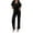 Black, variant on JURANMO Women's Loose Sleeveless Jumpsuits Adjustable Spaghetti Strap Stretchy Long Pant Romper Floral Print Bohemian One Piece Jumpsuit Casual Overall Outfits