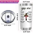 thumbnail image 6 of Christian Gifts for Women,Inspiration Religious Gifts,Bible Verse Encouragement Gifts,Thank You Gifts,Birthday Gifts for Women,Mom,Friend,Sister -20 Oz Stainless Steel Tumbler, 6 of 6