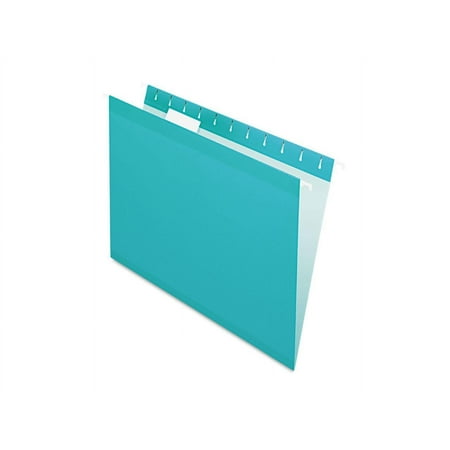 UPC: 0078787425453 | Pendaflex Reinforced Hanging Folders 1/5 Tab Letter Aqua 25/Box 415215AQU