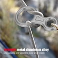 thumbnail image 3 of Bnineteenteam Descensor de Rescate, 35KN Figura 8 Descendedor de aleación de Aluminio para escalado en Roca de Rappel(Gris) Khall TJ07410-04, 3 of 6