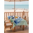 thumbnail image 2 of 60x84 Inch Outdoor Tablecloth with Umbrella Hole Zipper Rectangle Navy Blue Tulip Rectangular Tablecloths Outside Waterproof Chic Elegant Flowers Botanical Sage Green Patio Table Cover for Picnic, 2 of 8