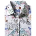thumbnail image 4 of Ma Croix Men's Long Sleeve Paisley Printed Slim Fit Dress Shirt, 4 of 8