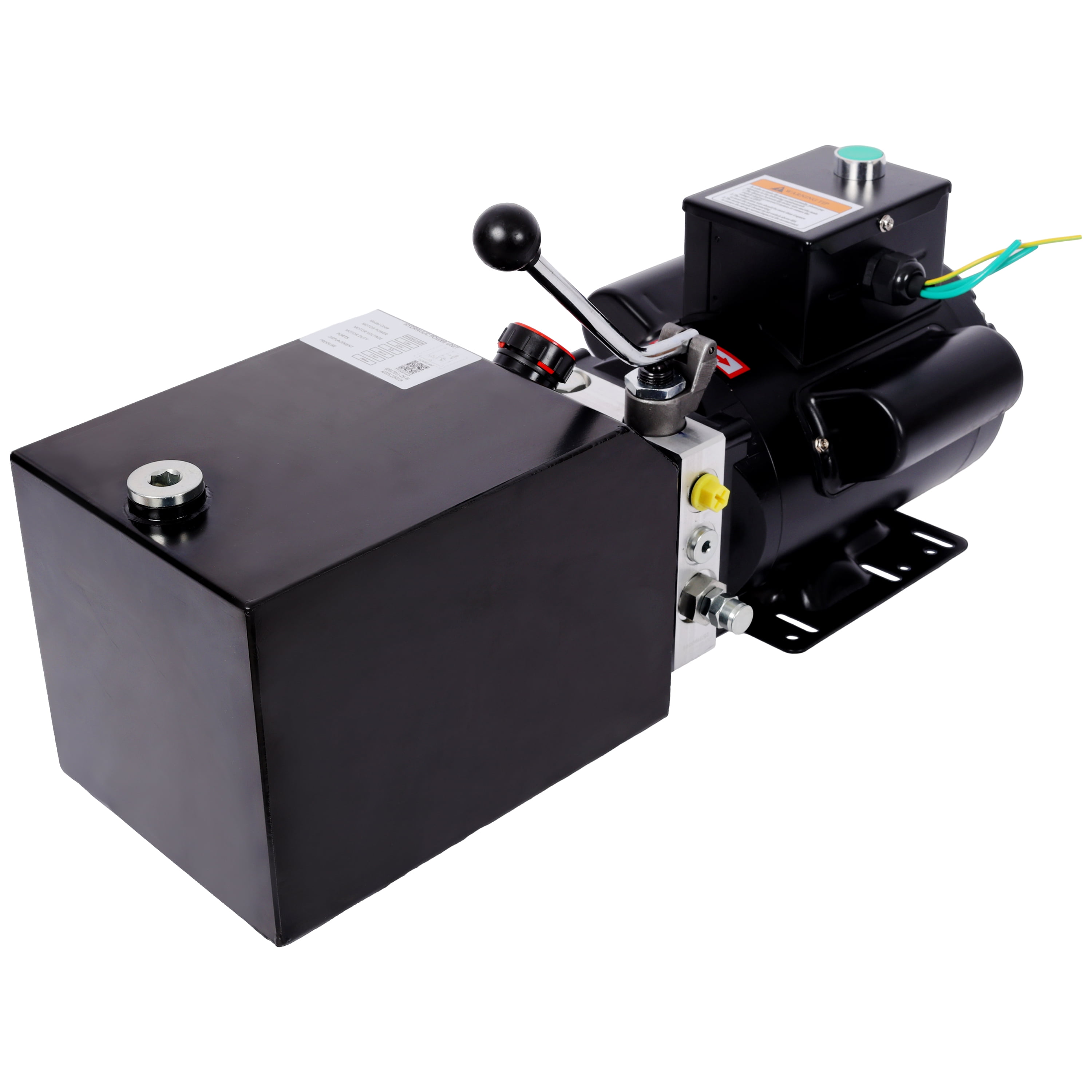 220V Hydraulic Power Unit, 3 HP, 2950 PSI, Single-Acting, Heavy-Duty, Dump Trailer Use