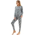 thumbnail image 2 of Jaclyn Women's Raglan Sleep Top and Jogger Set, 2 of 5