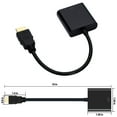 thumbnail image 5 of HDMI to VGA,Gold-Plated HDMI to VGA Adapter (Male to Female) for Computer,Desktop,Laptop,PC,Monitor,Projector,HDTV, Chromebook,Raspberry Pi,Roku,Xbox and More(Black), 5 of 7