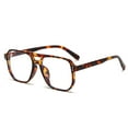 thumbnail image 1 of Retro Oversized Square Fashion Glasses with Photochromic Lens for Blue Light Blocking, 1 of 2