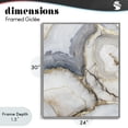 thumbnail image 4 of Stupell Industries Art Deco Crystal Geode with Gold Gray Framed Giclee Art, 24 x 30, by Svetlana Aleynikova, 4 of 8