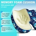 thumbnail image 5 of Premium Dog Pattern Memory Foam Seat Cushion Ergonomic Chair Pad for Office Chair, Car, Airplane & Bleachers Sciatica, Tailbone Hip & Back Pain Relief - Chair Cushion for Long Office Workers., 5 of 5