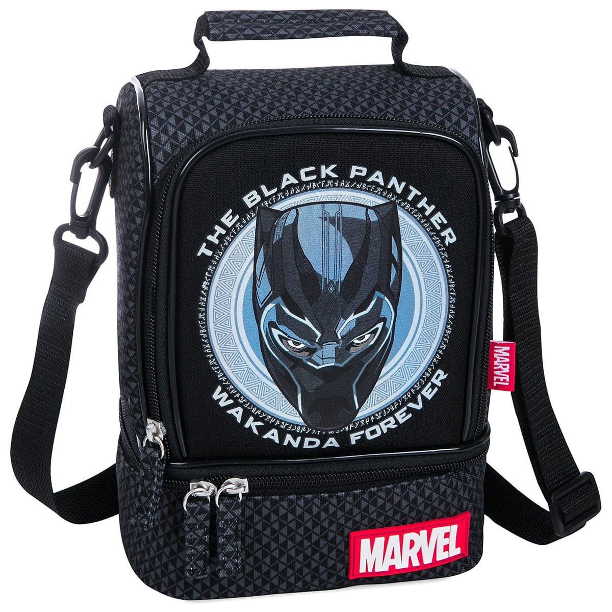 Set of 3 17 inch Black Panther Boy Backpack Book Bag Lunch Bag Satchel Wholesale 