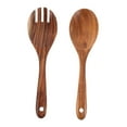 thumbnail image 6 of HONITANO 1 Set Salad Utensils Fork And Spoon Set Acacia Wood Ideal For Tossing Serving Salad, 6 of 8
